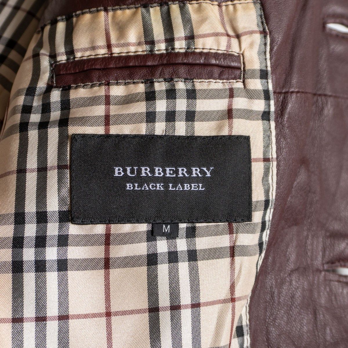 Burberry BURBERRY BLACK LABEL Leather Tailored Jacket Size M Size US M / EU 48-50 / 2 - 5 Thumbnail