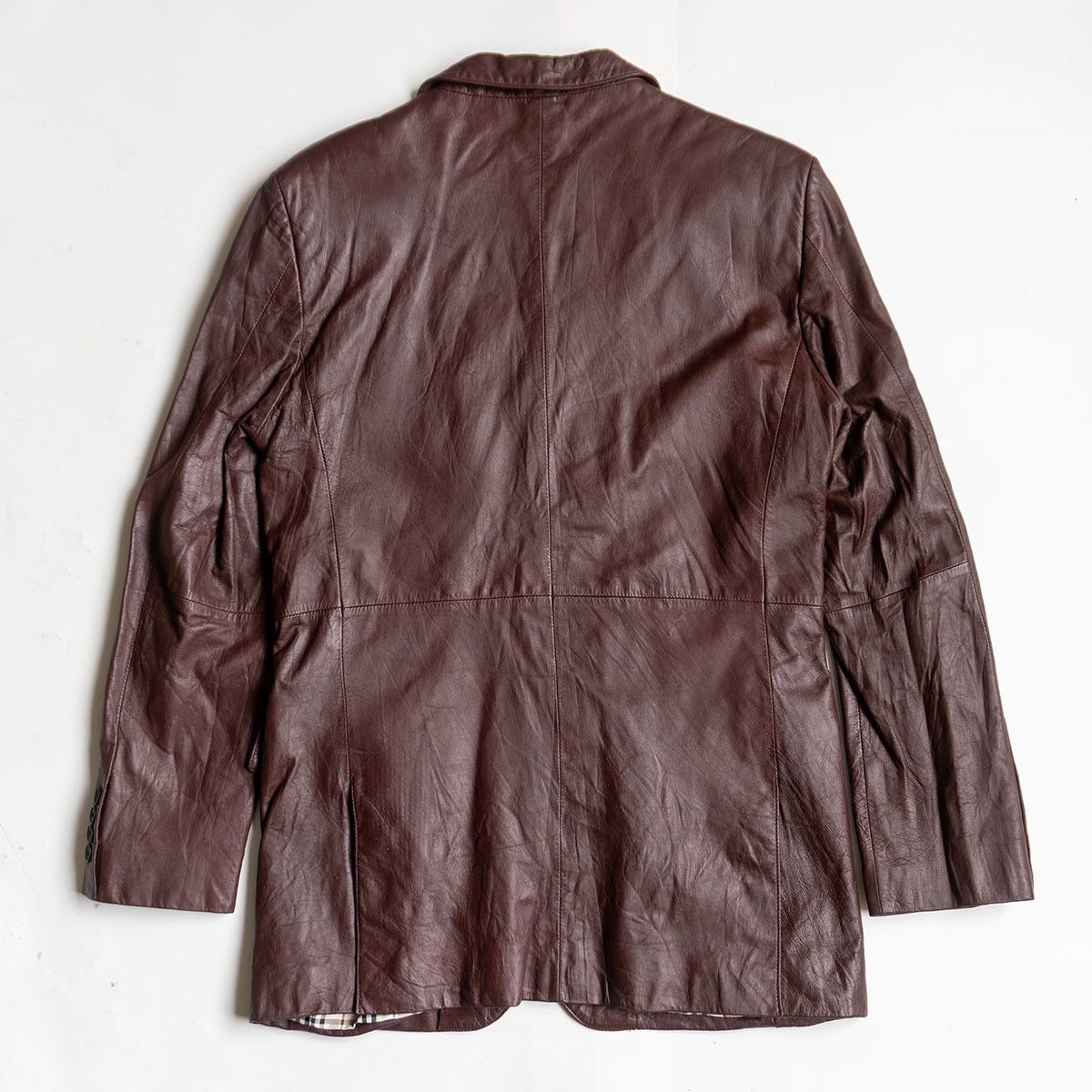 Burberry BURBERRY BLACK LABEL Leather Tailored Jacket Size M Size US M / EU 48-50 / 2 - 2 Thumbnail