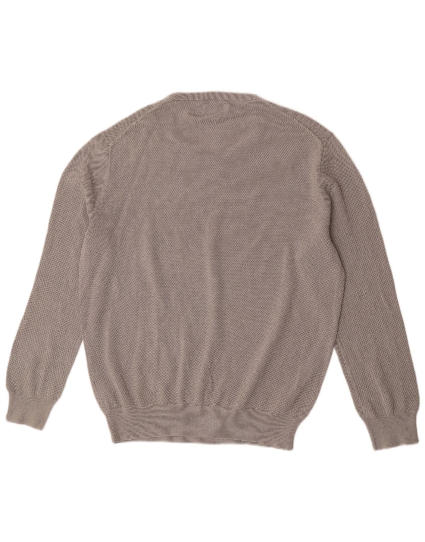 Polo Ralph Lauren Mens Crew Neck Jumper Sweater XL Grey Linen Size US L / EU 52-54 / 3 - 2 Thumbnail