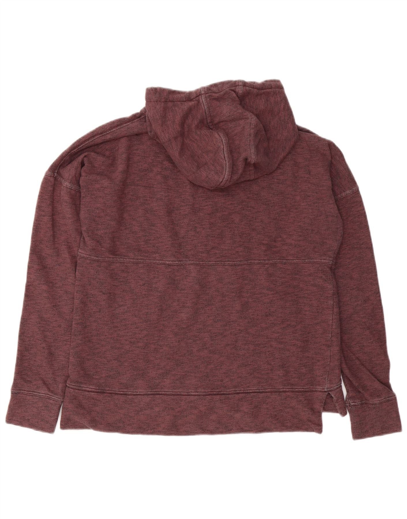 Carhartt Womens Relaxed Fit Hoodie Jumper UK 4/6 Small Maroon Cotton Size S / US 4 / IT 40 - 2 Thumbnail
