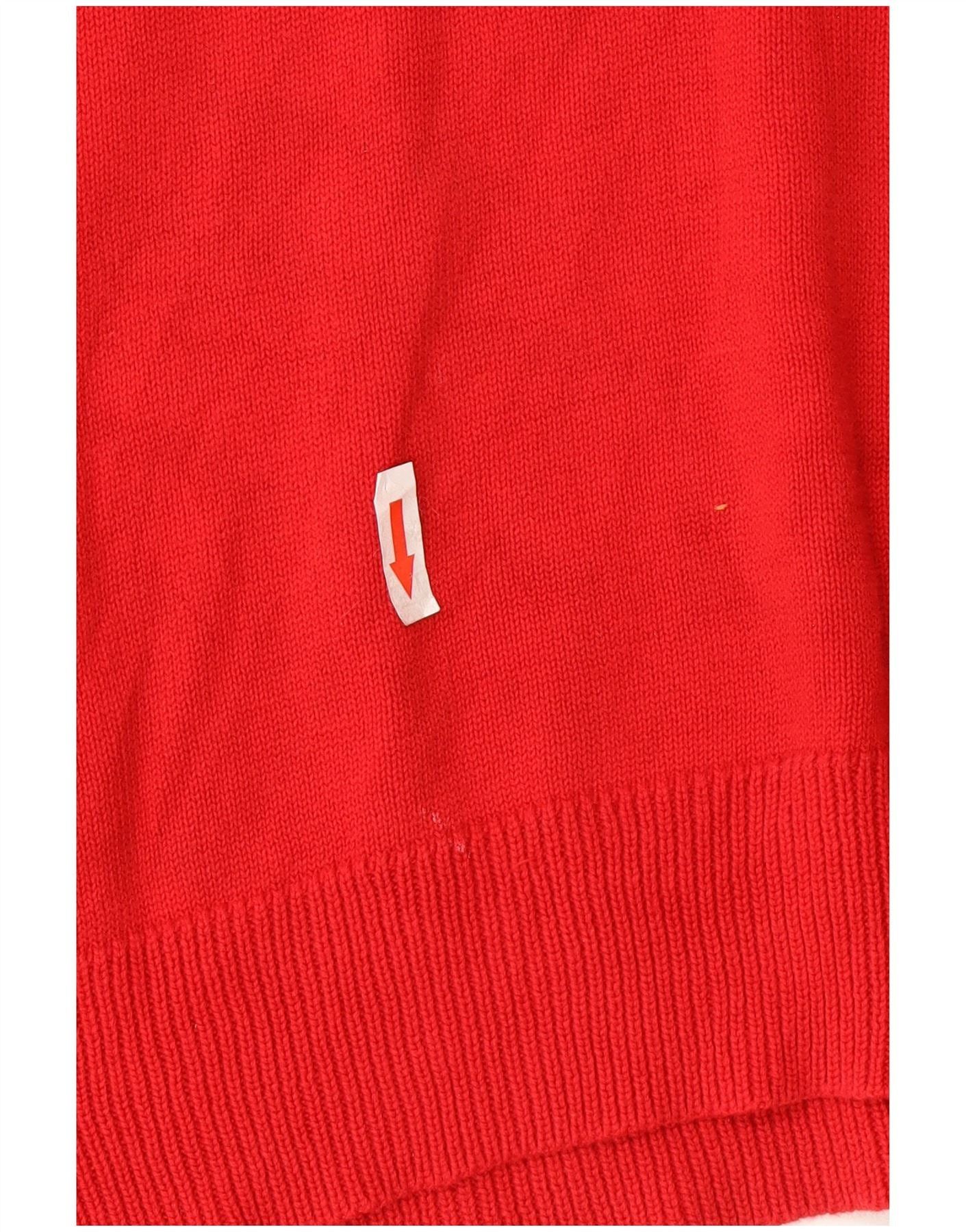 Ralph Lauren Mens Shawl Neck Jumper Sweater XL Red Cotton Size US M / EU 48-50 / 2 - 3 Thumbnail