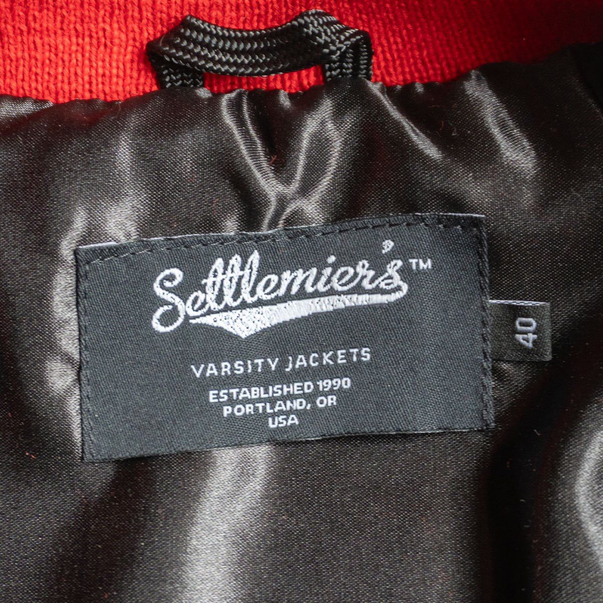 Vintage settlemiers x settlemiers Melton Leather Varsity Jacket Size 40 Size US XXS / EU 40 - 5 Thumbnail