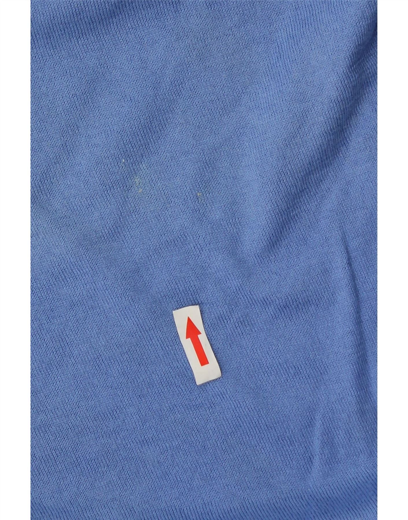 Polo Ralph Lauren Mens Slim Fit V-Neck Jumper Sweater Large Blue Cotton Size US XXL / EU 58 / 5 - 3 Thumbnail