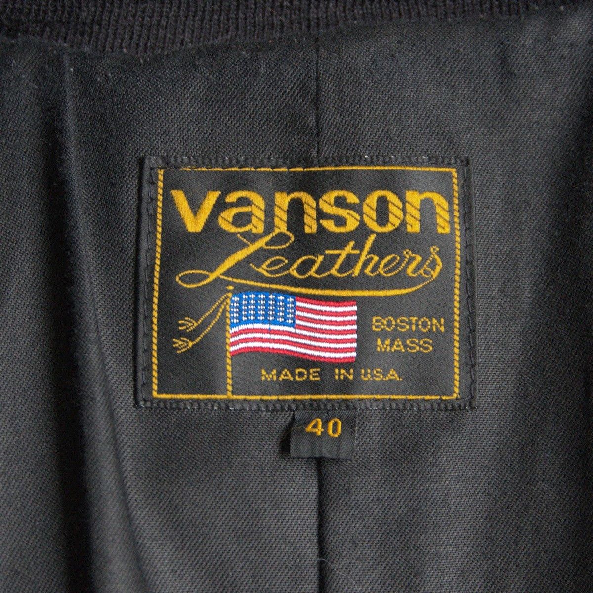 Vintage VANSON All Leather Varsity Jacket Gray Size 40 Size US XXS / EU 40 - 7 Thumbnail