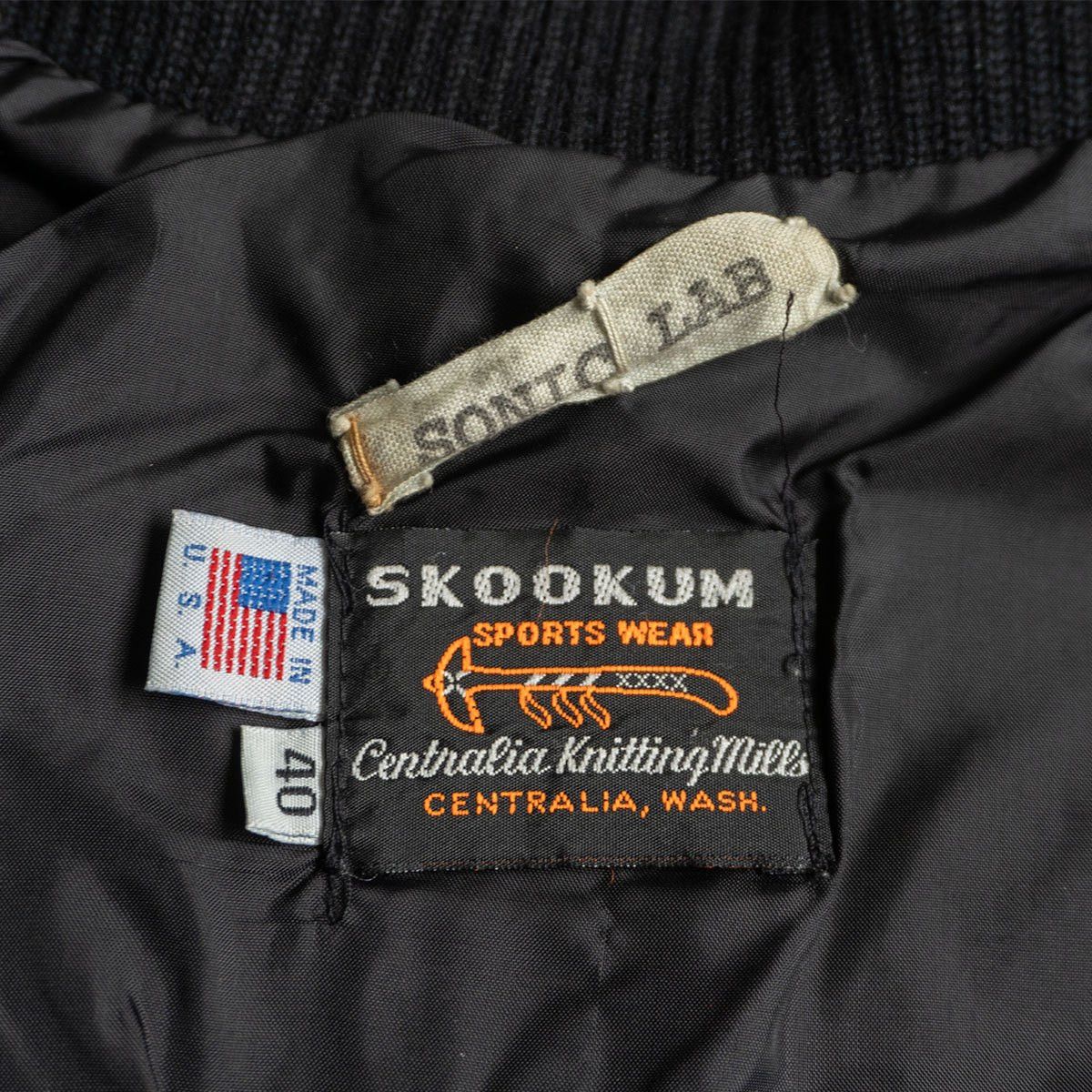 Skookum Skookum Leather varsity jacket Black Size 40 Size US XXS / EU 40 - 6 Thumbnail