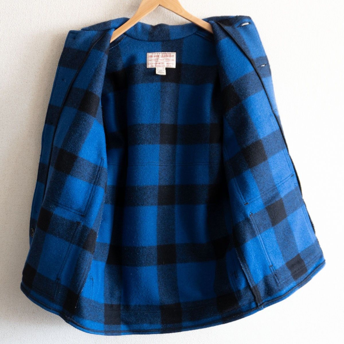 Filson Filson Double Mackinaw Cruiser Jacket Blue Size 40 Size US XXS / EU 40 - 3 Thumbnail