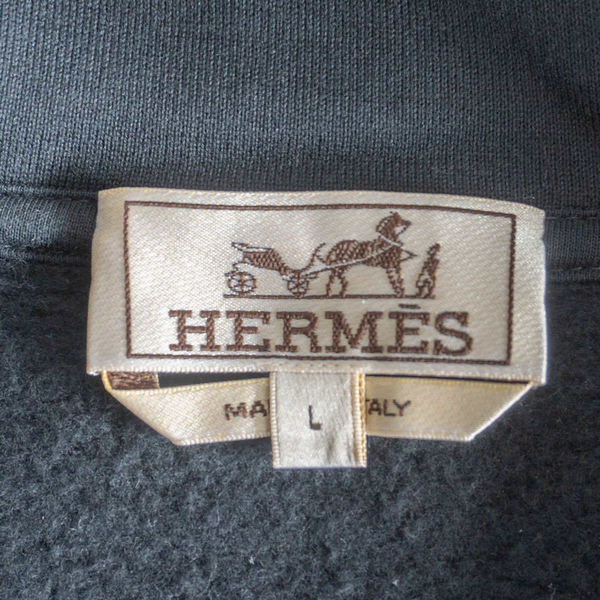 Hermes Hermes Half-zip nylon-paneled hoodie Size L Size US L / EU 52-54 / 3 - 3 Thumbnail