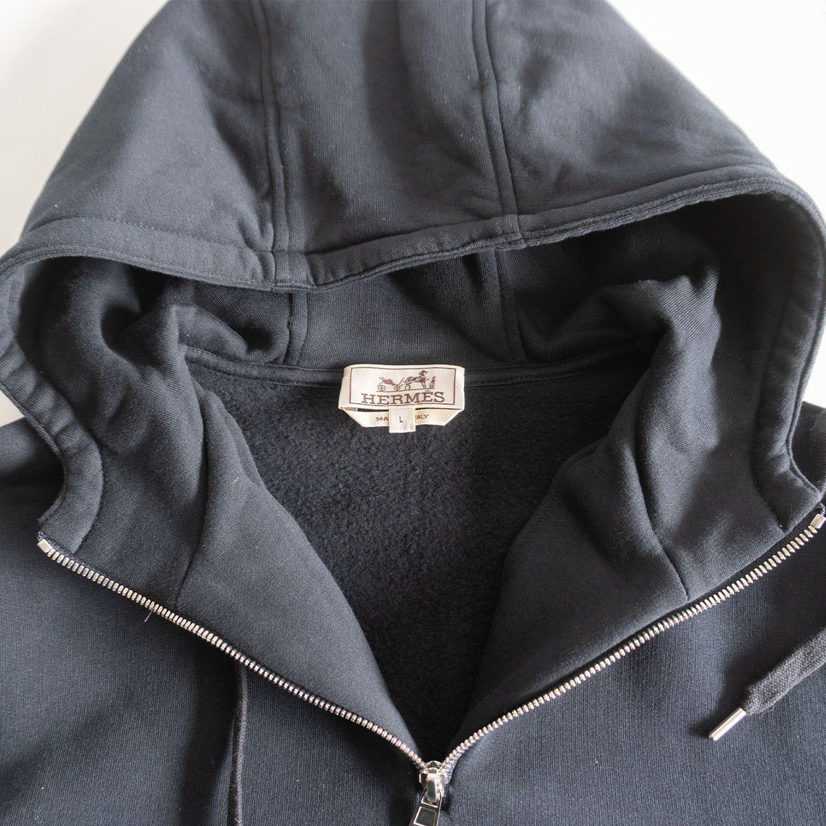 Hermes Hermes Half-zip nylon-paneled hoodie Size L Size US L / EU 52-54 / 3 - 5 Thumbnail
