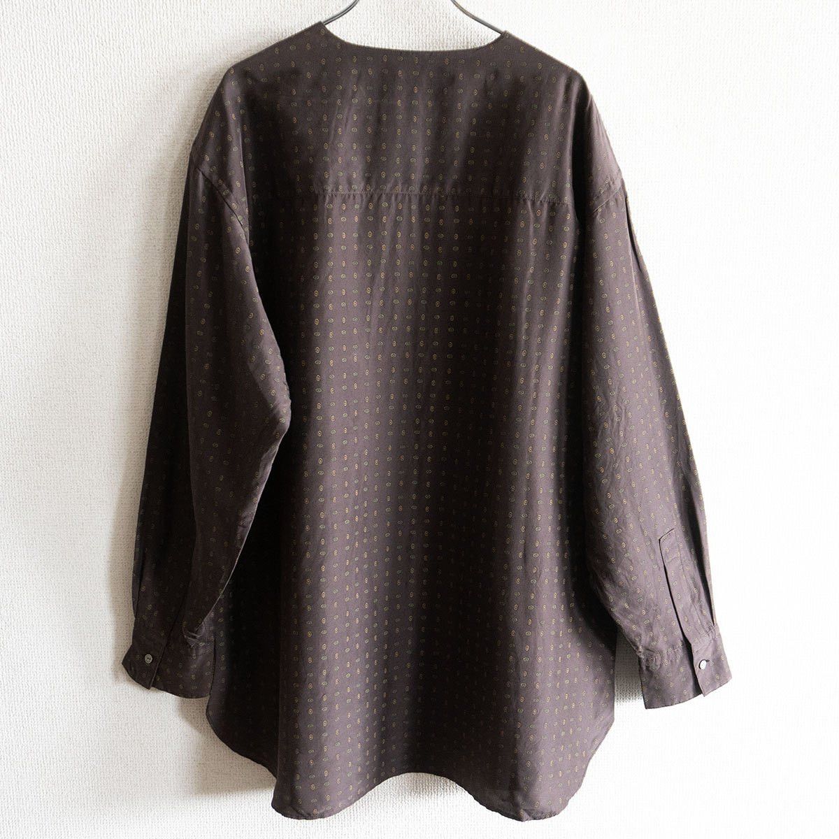Arts & Science Arts & Science Patterned Pullover Silk Shirt Brown Size 3 Size US L / EU 52-54 / 3 - 3 Thumbnail