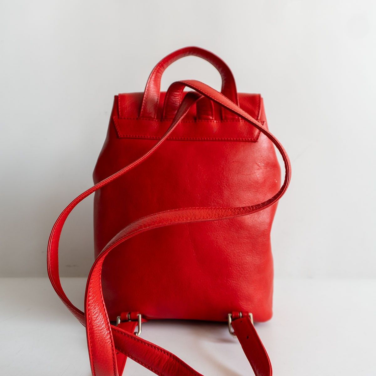 Ferrari Ferrari Leather Backpack Red Size ONE SIZE - 2 Thumbnail