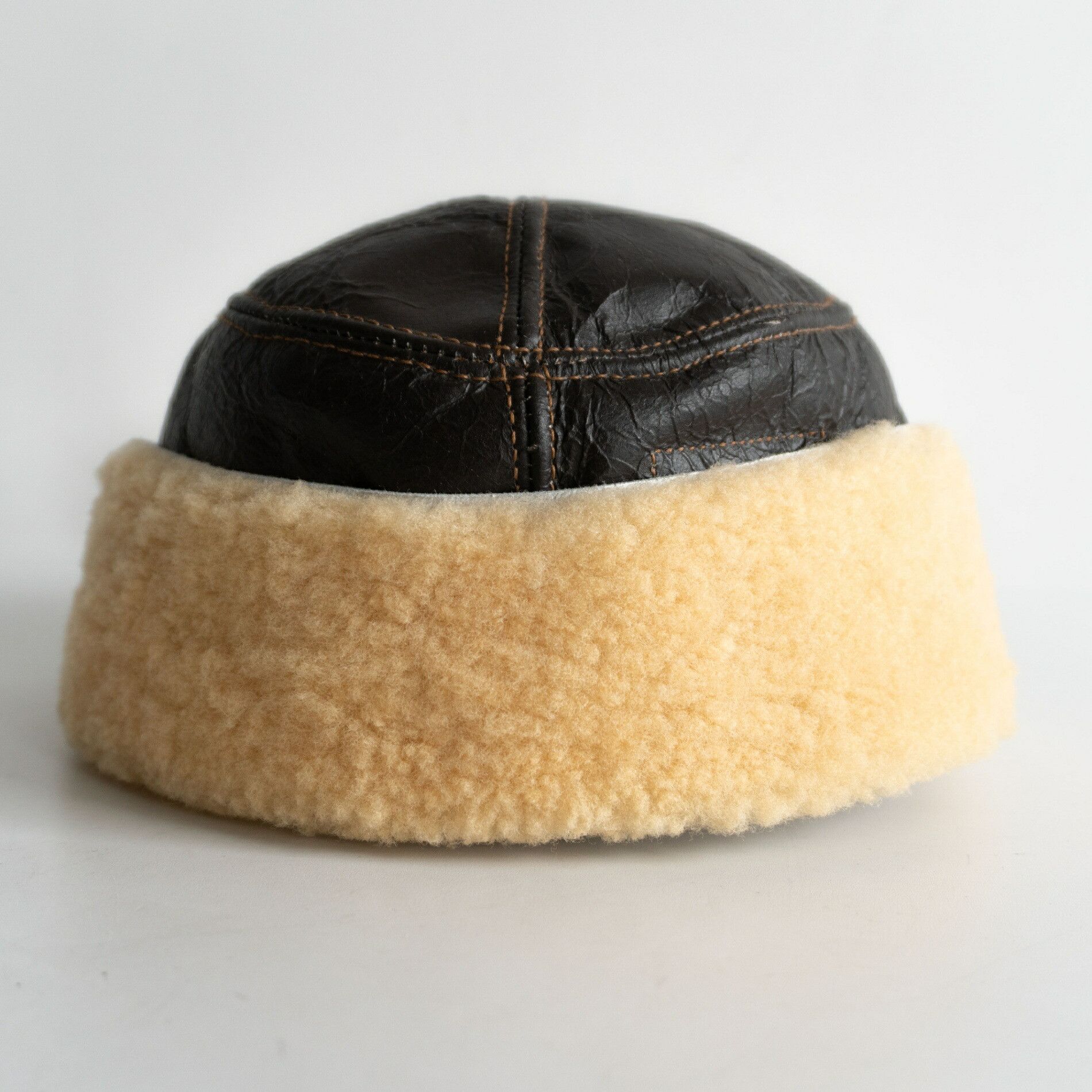 Vintage EASTMAN B-2 Shearling Flight Cap Hat Size 7 Size ONE SIZE - 5 Thumbnail