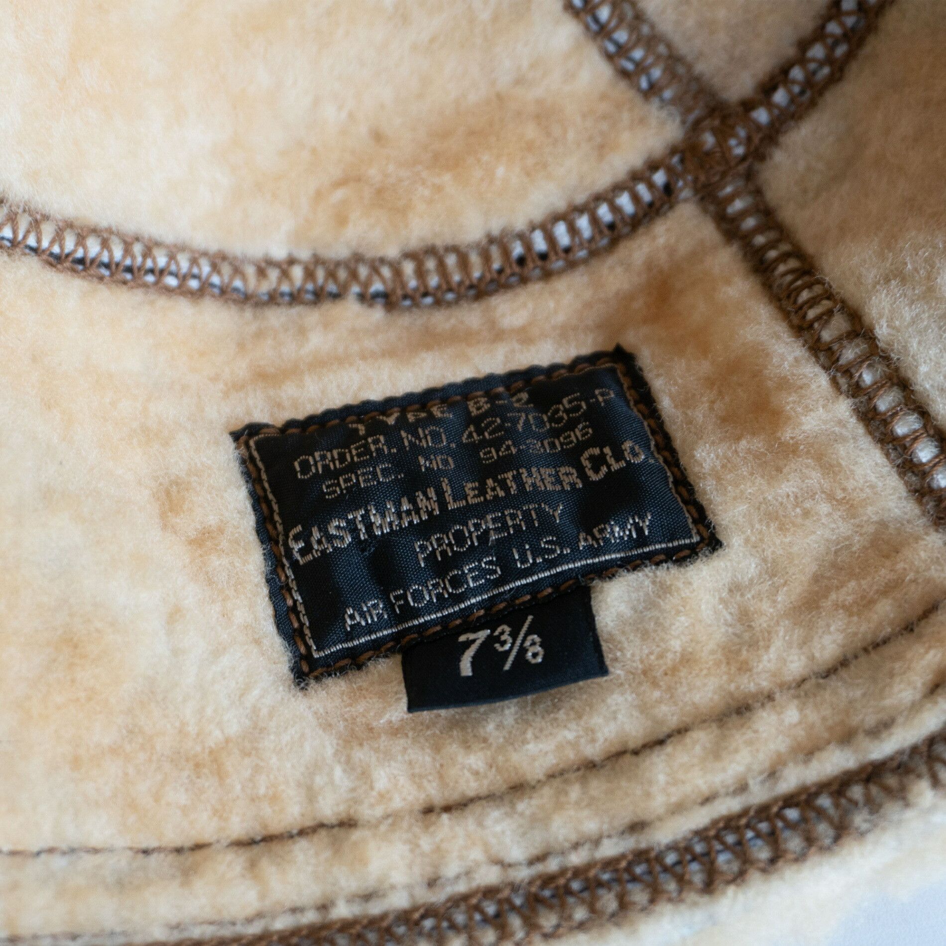 Vintage EASTMAN B-2 Shearling Flight Cap Hat Size 7 Size ONE SIZE - 7 Thumbnail
