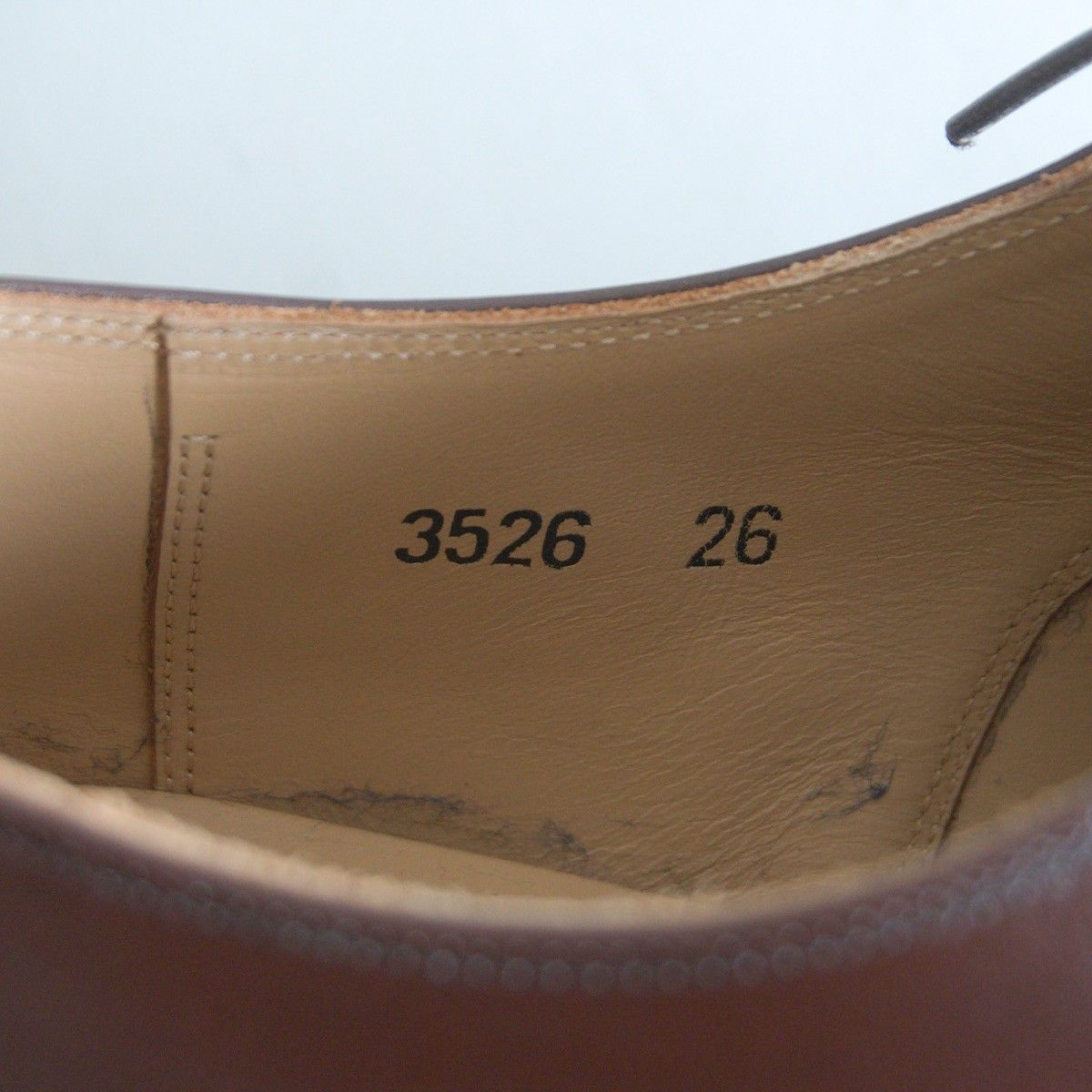 Vintage SCOTCH GRAIN Cap-toe leather shoes Size 26EEE Size US 8 / EU 41 - 7 Thumbnail