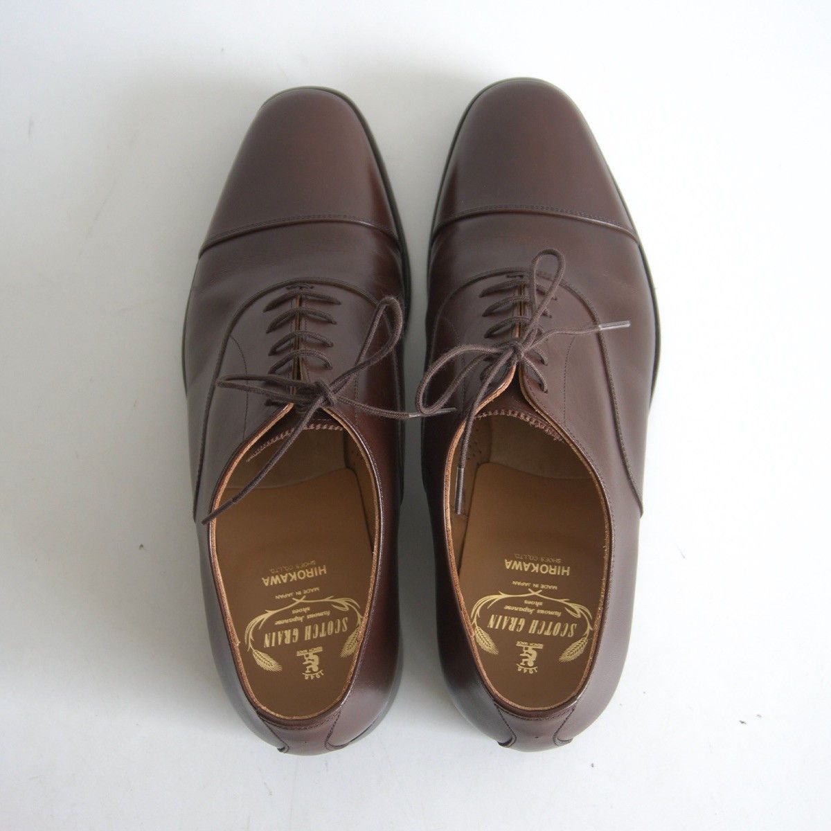 Vintage SCOTCH GRAIN Cap-toe leather shoes Size 26EEE Size US 8 / EU 41 - 2 Thumbnail