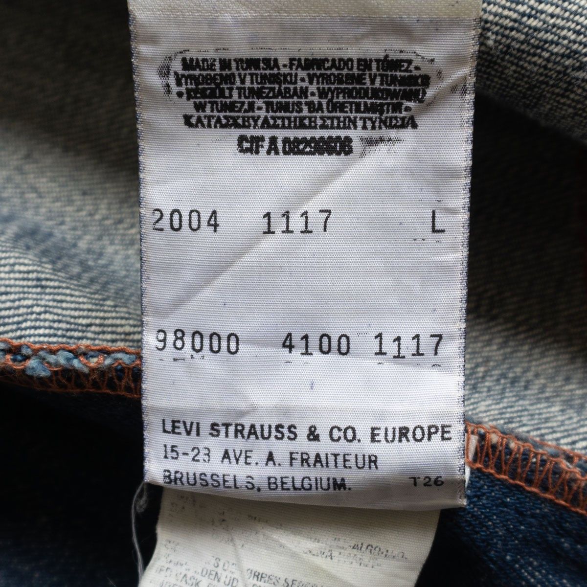 Levi's LEVI'S RED Denim Sack Coat Jacket Size L Size US L / EU 52-54 / 3 - 8 Thumbnail