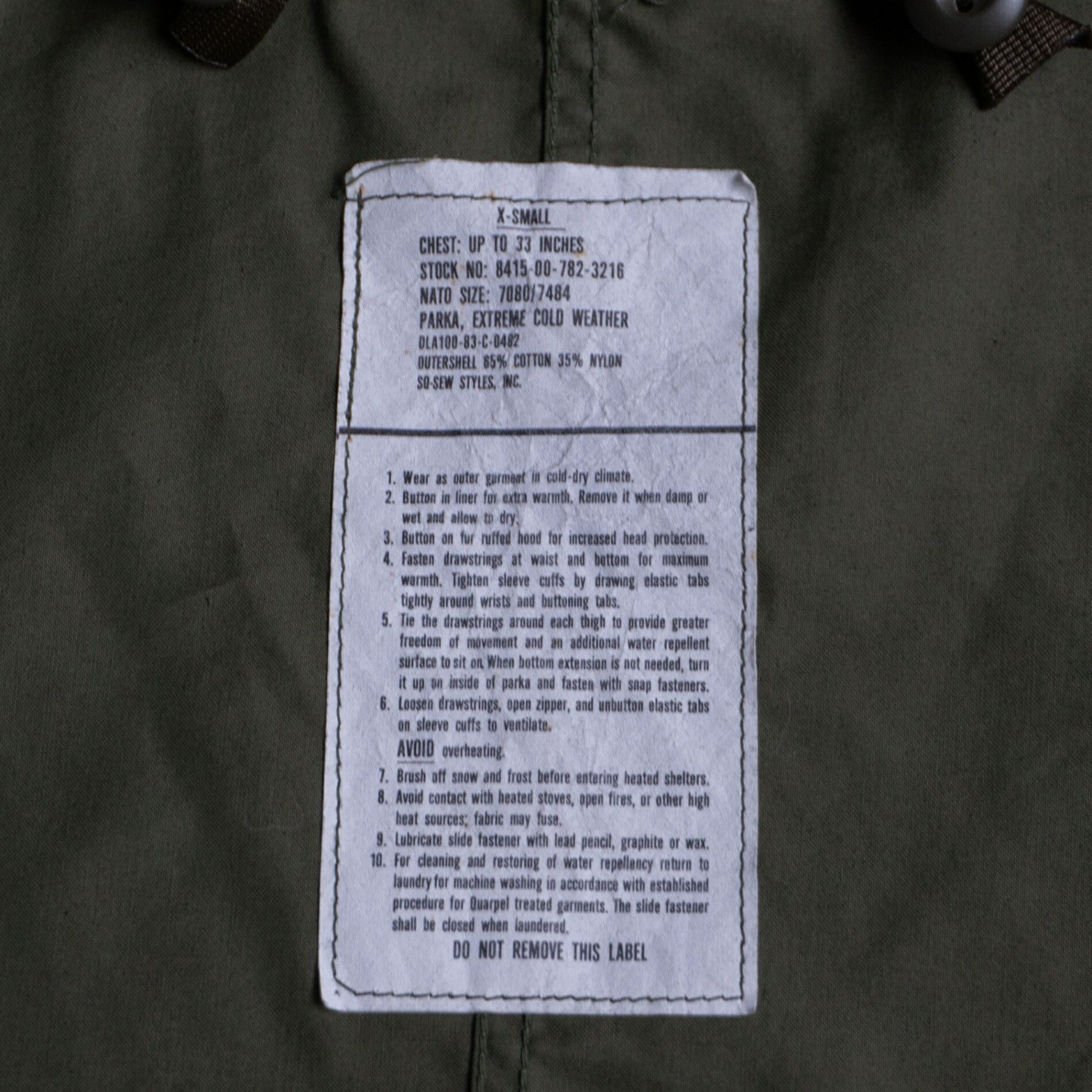 Vintage US ARMY 80S M-65 Mod Coat Size XS Size US XS / EU 42 / 0 - 5 Thumbnail