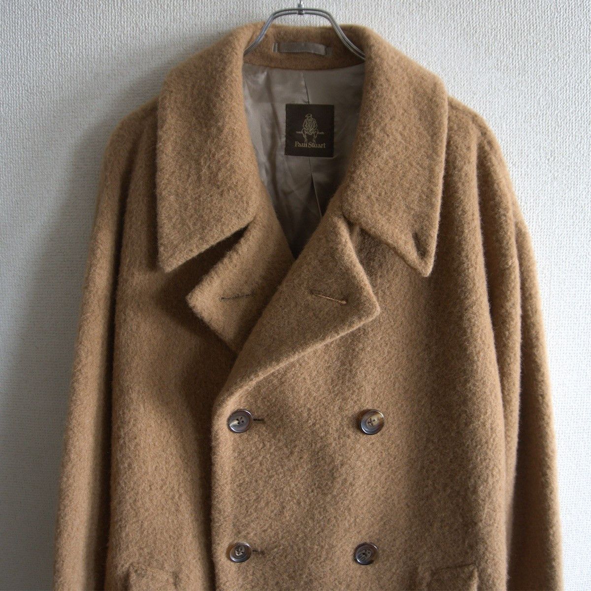 Paul Stuart Paul Stuart Alpaca Double-Breasted Coat Brown Size 48 Size US M / EU 48-50 / 2 - 2 Thumbnail