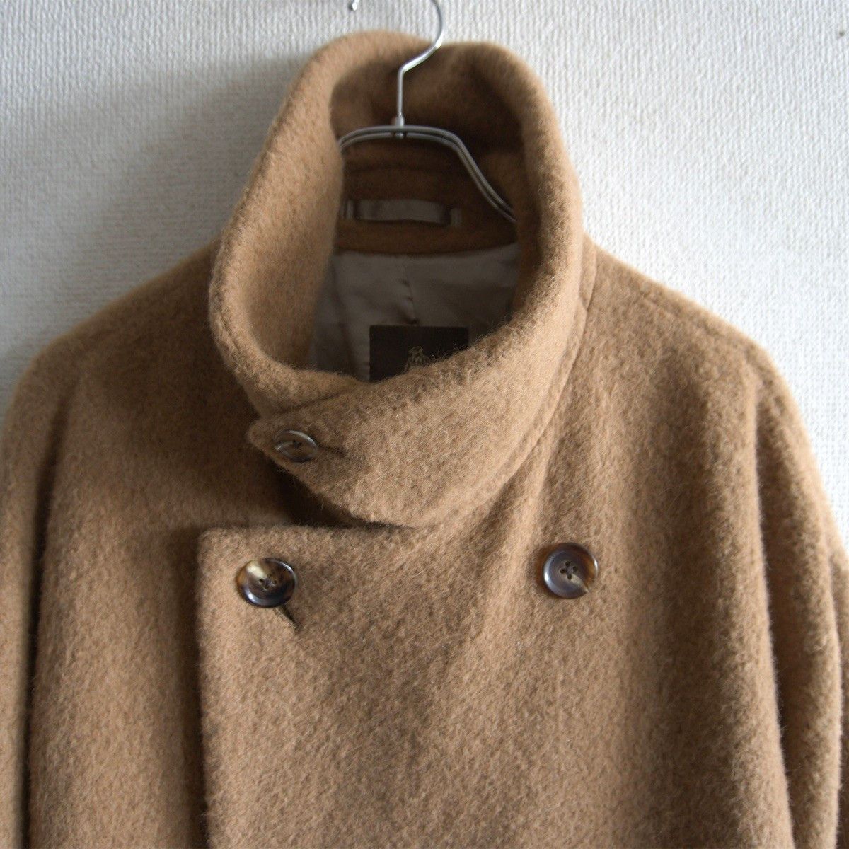 Paul Stuart Paul Stuart Alpaca Double-Breasted Coat Brown Size 48 Size US M / EU 48-50 / 2 - 3 Thumbnail