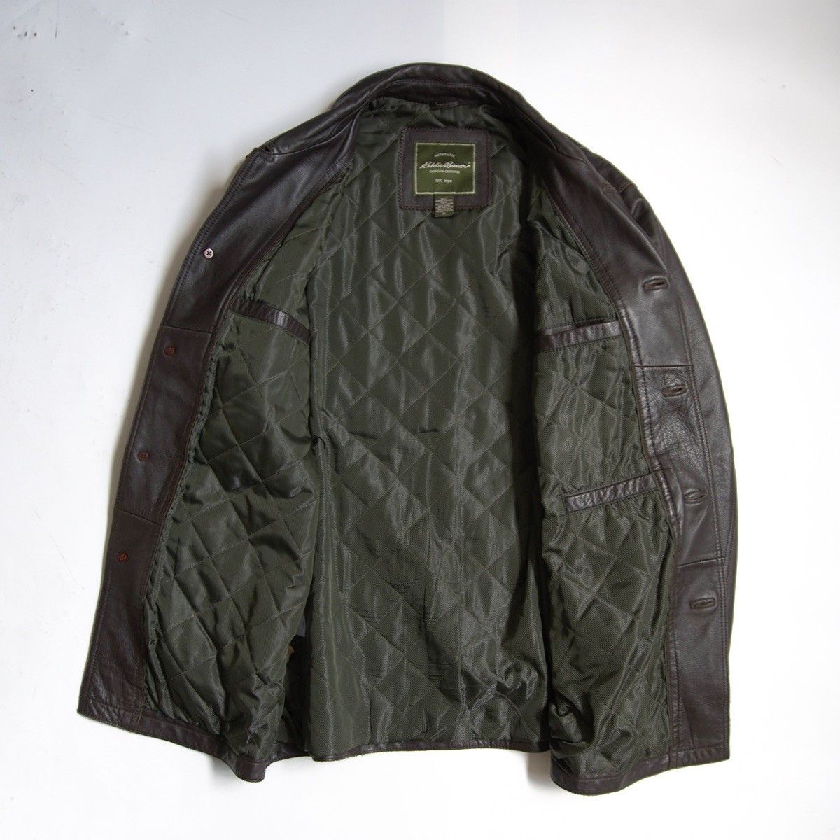 Eddie Bauer Eddie Bauer Leather Car Coat Brown Size XL Size US XL / EU 56 / 4 - 3 Thumbnail