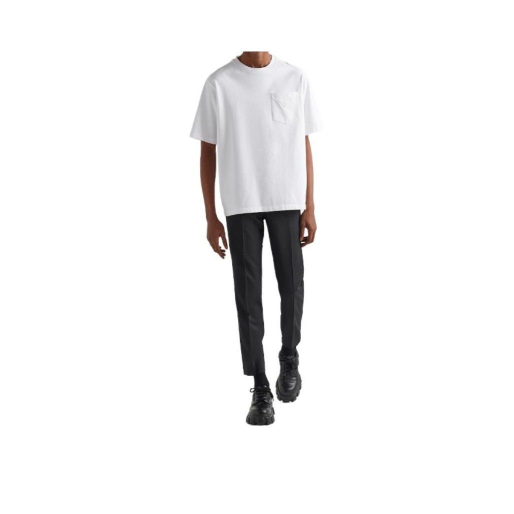 Prada Triangle Logo Pocket T-Shirt Size US S / EU 44-46 / 1 - 12 Thumbnail