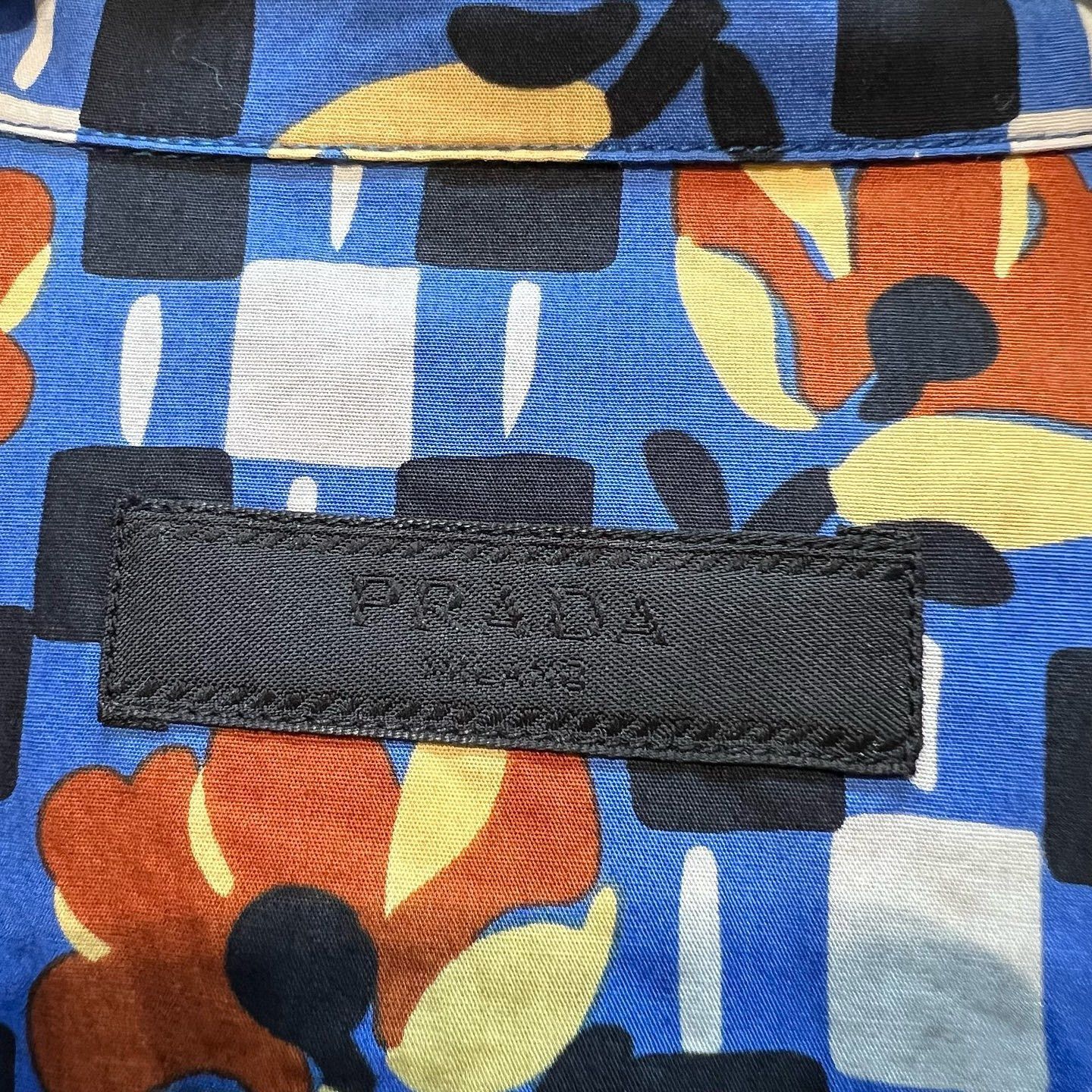 Prada Floral Check Short Sleeve Shirt in Multi Size US XL / EU 56 / 4 - 3 Thumbnail