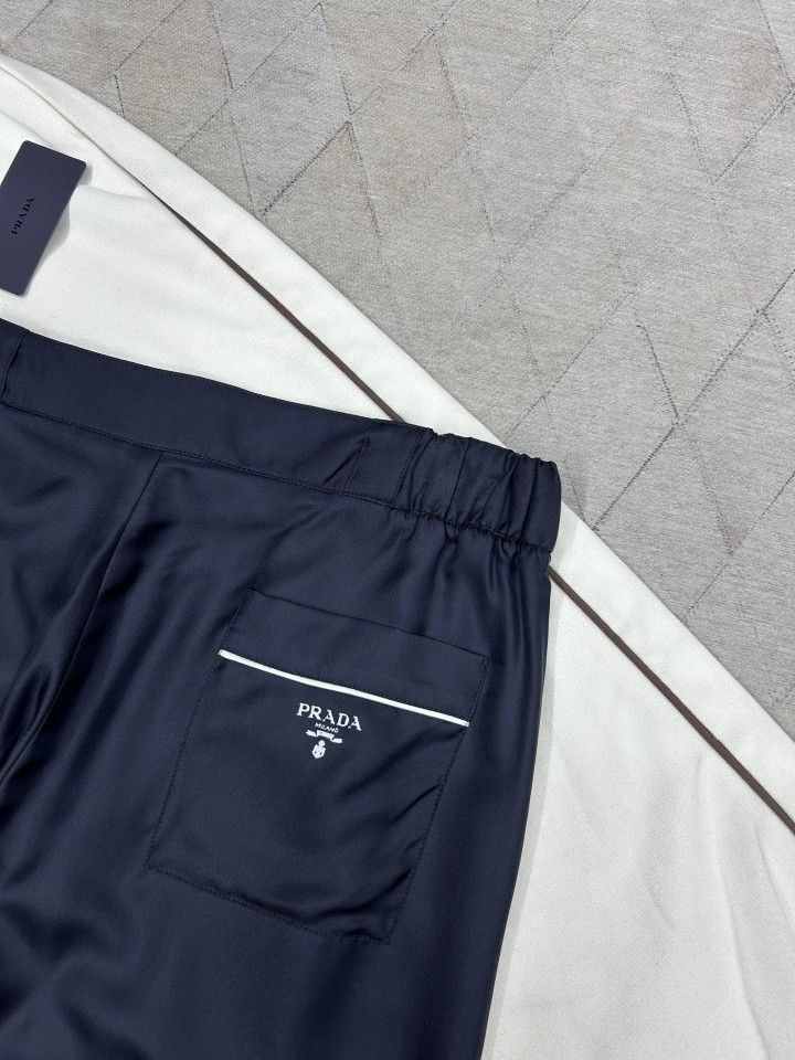 Prada Silk Piping Detail Casual Pants Size US 30 / EU 46 - 7 Thumbnail