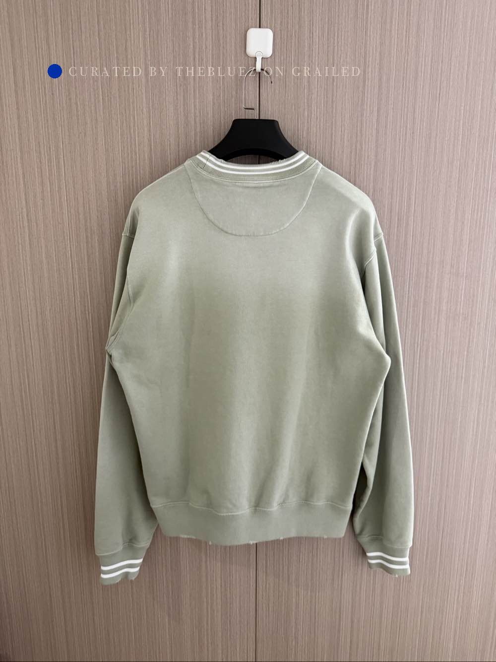Prada Comfortable Green Logo Sweatshirt Size US M / EU 48-50 / 2 - 2 Thumbnail