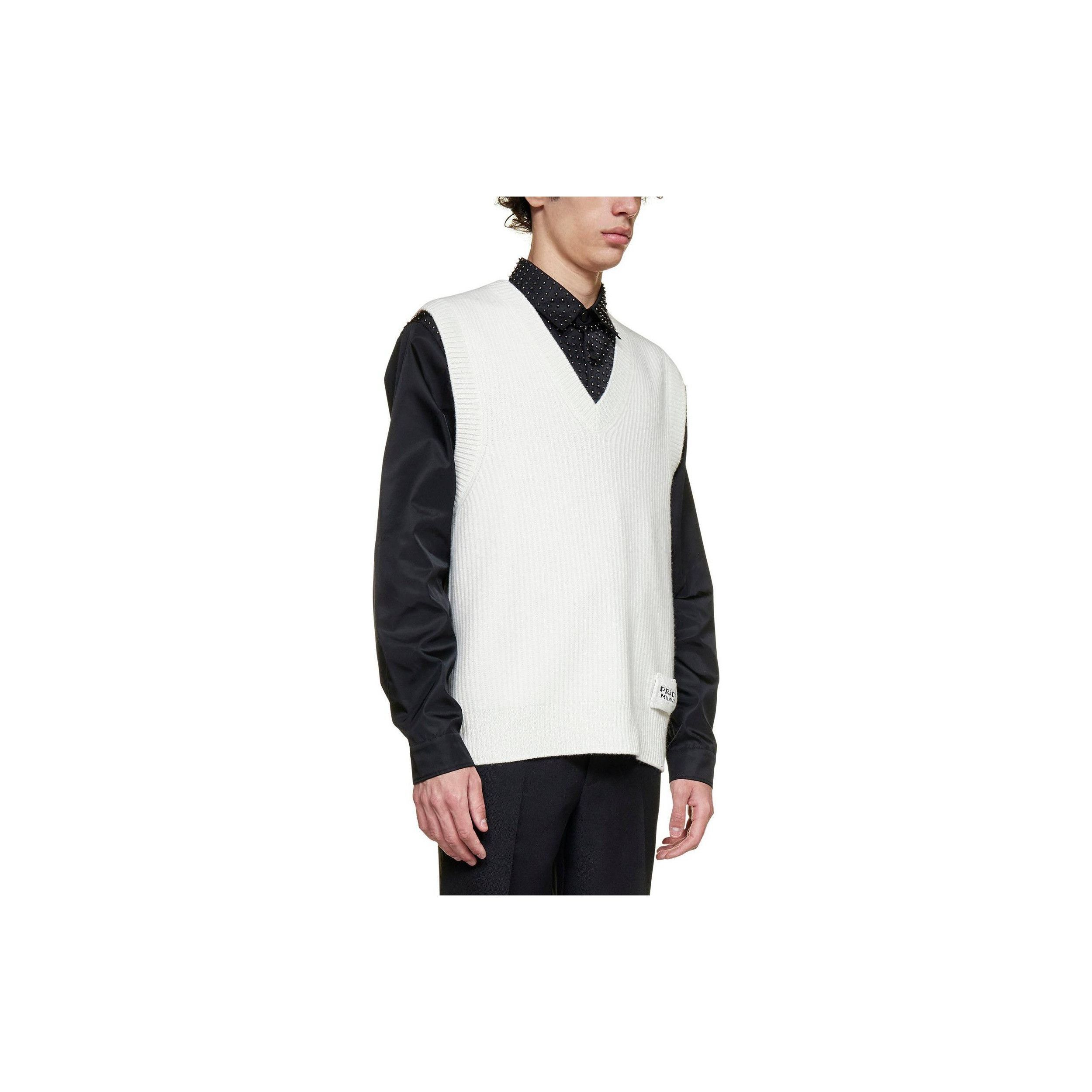 Prada Cashmere Blend V-Neck Sweater Vest Size US M / EU 48-50 / 2 - 11 Thumbnail