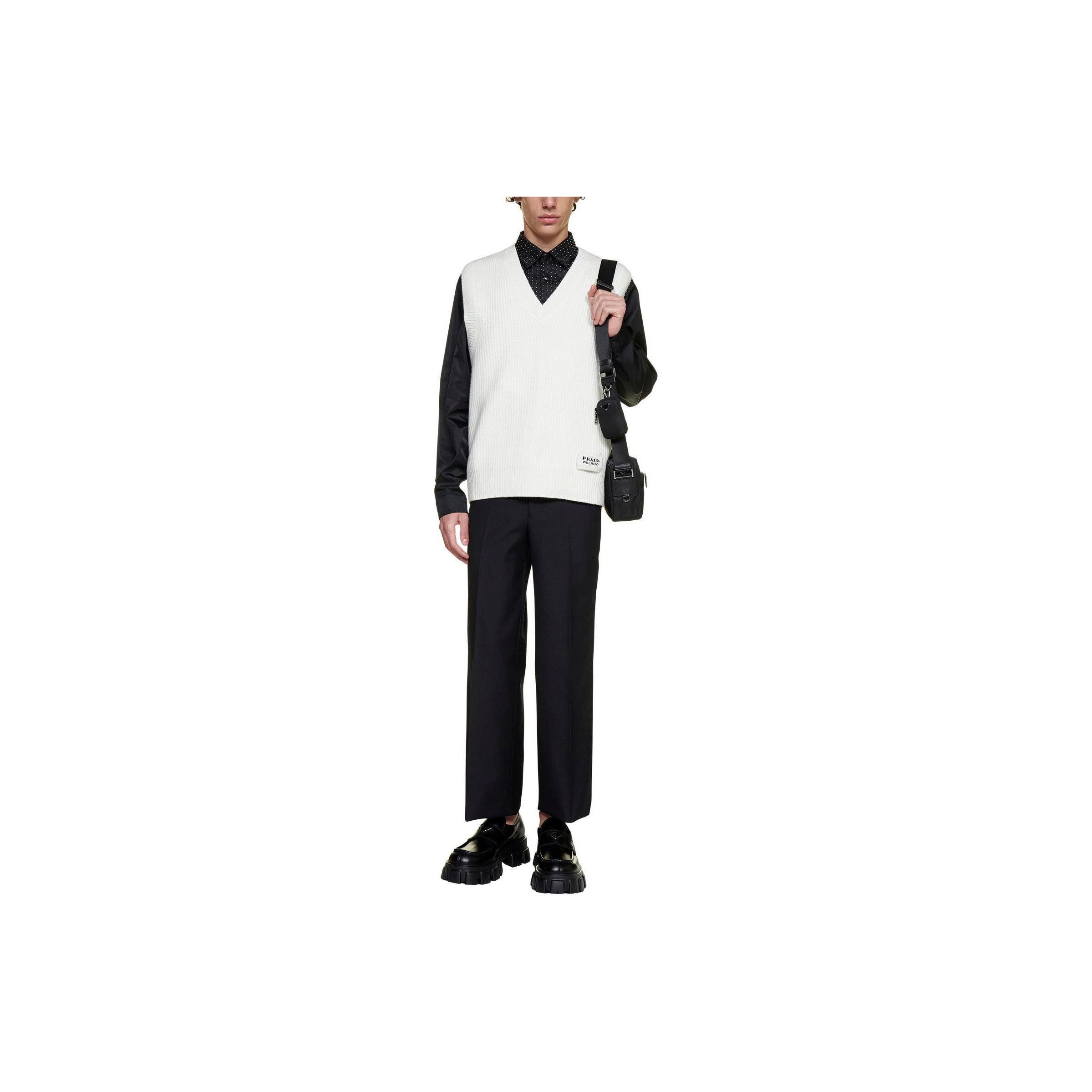 Prada Cashmere Blend V-Neck Sweater Vest Size US M / EU 48-50 / 2 - 9 Thumbnail