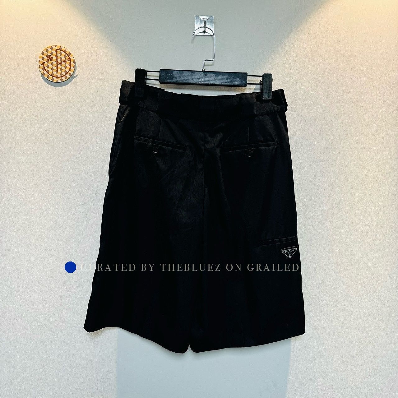 Prada Lightweight Black Nylon Shorts Size 36 Size US 36 / EU 52 - 2 Thumbnail