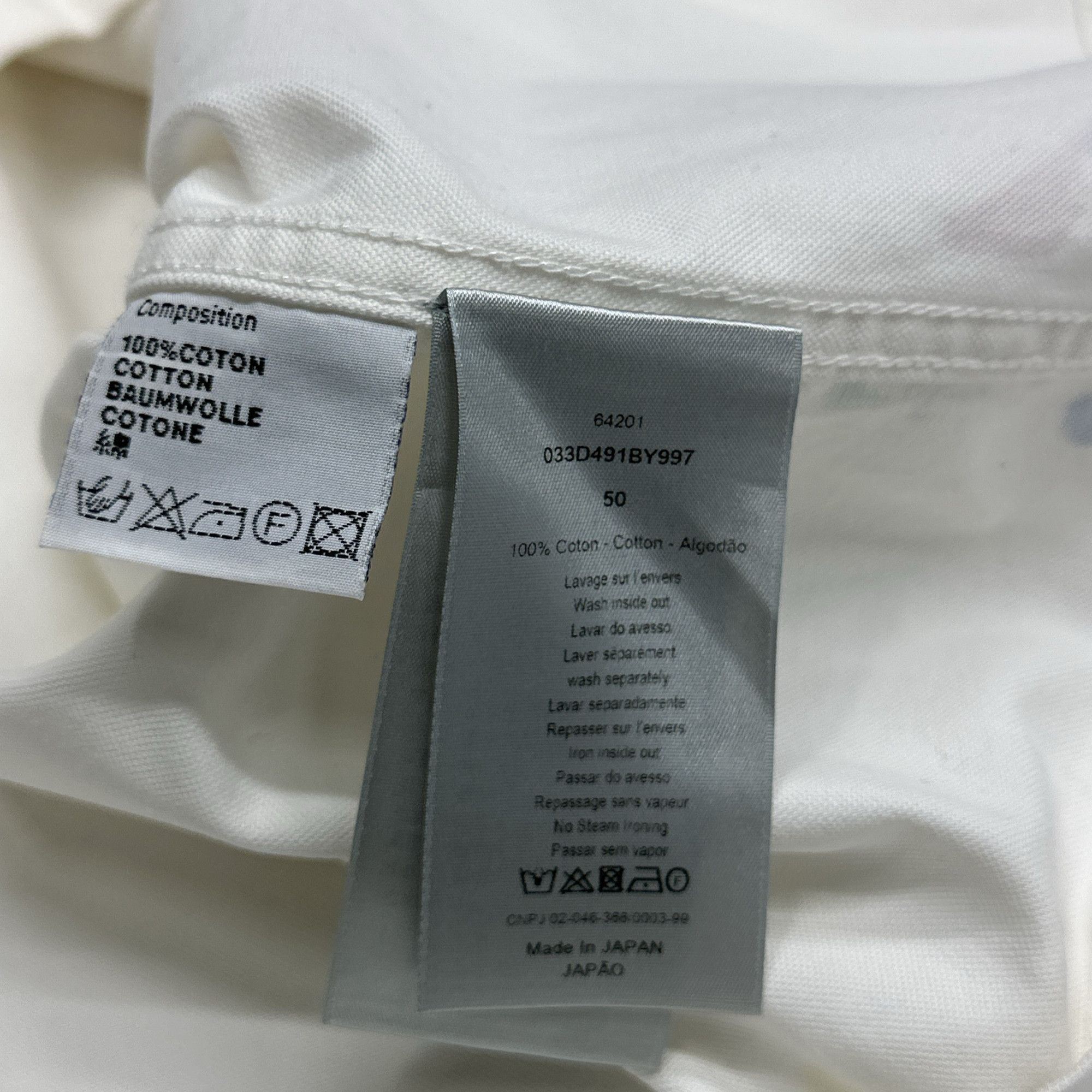 Dior Paint Splatter Denim Shirt in White Size US M / EU 48-50 / 2 - 4 Thumbnail