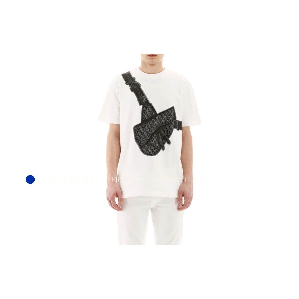 Dior Saddle Graphic T-Shirt in White Size US L / EU 52-54 / 3 - 6 Thumbnail