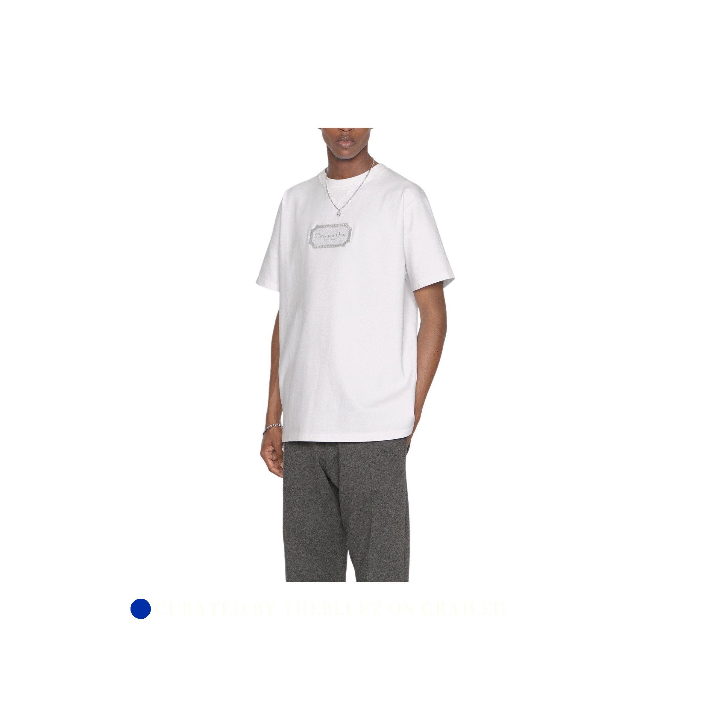 Dior Elegant White Couture Logo T-Shirt Size US XXS / EU 40 - 7 Thumbnail