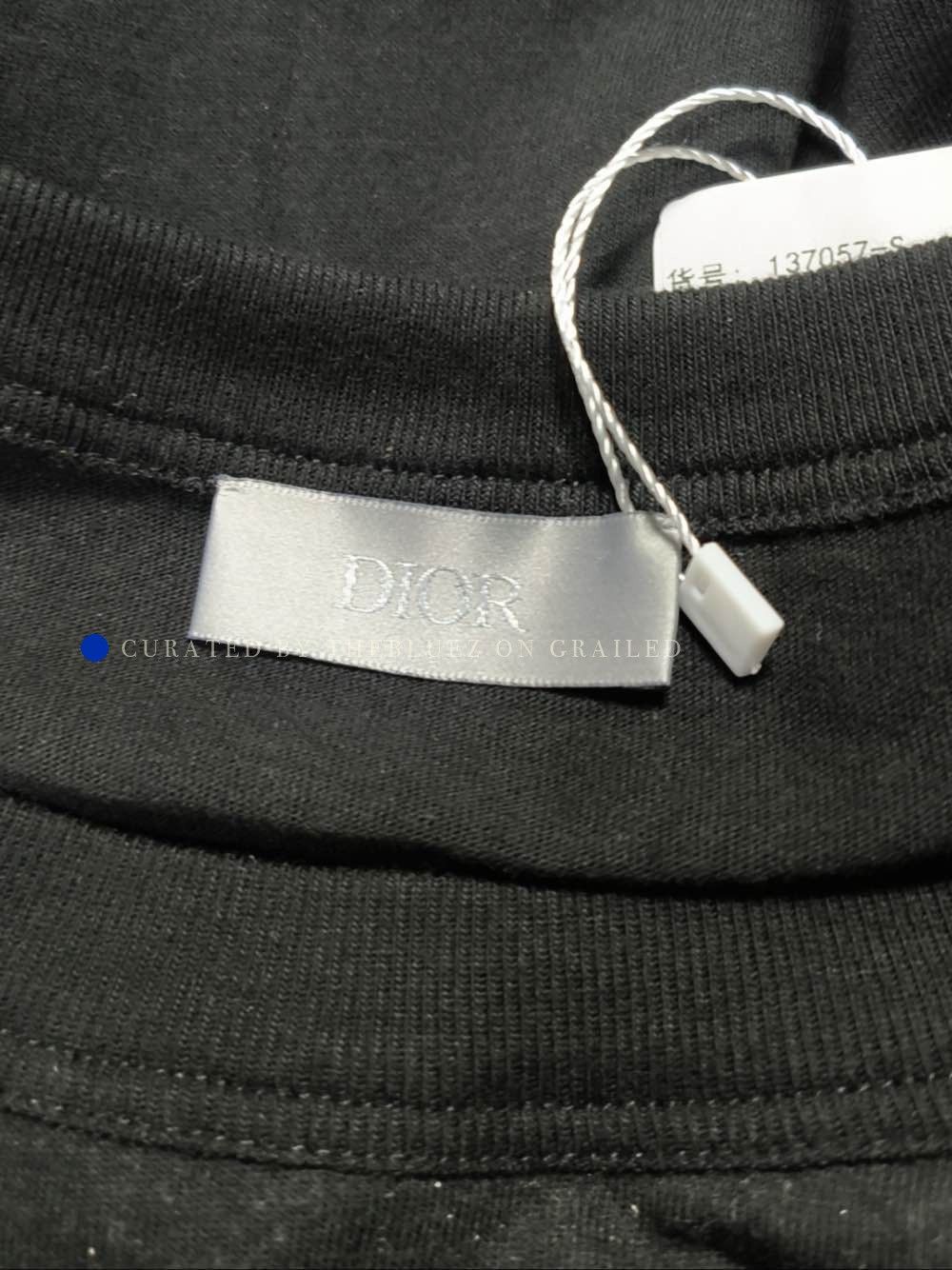 Dior Iconic Logo Print Long Sleeve Tee in Black Size US XXL / EU 58 / 5 - 3 Thumbnail