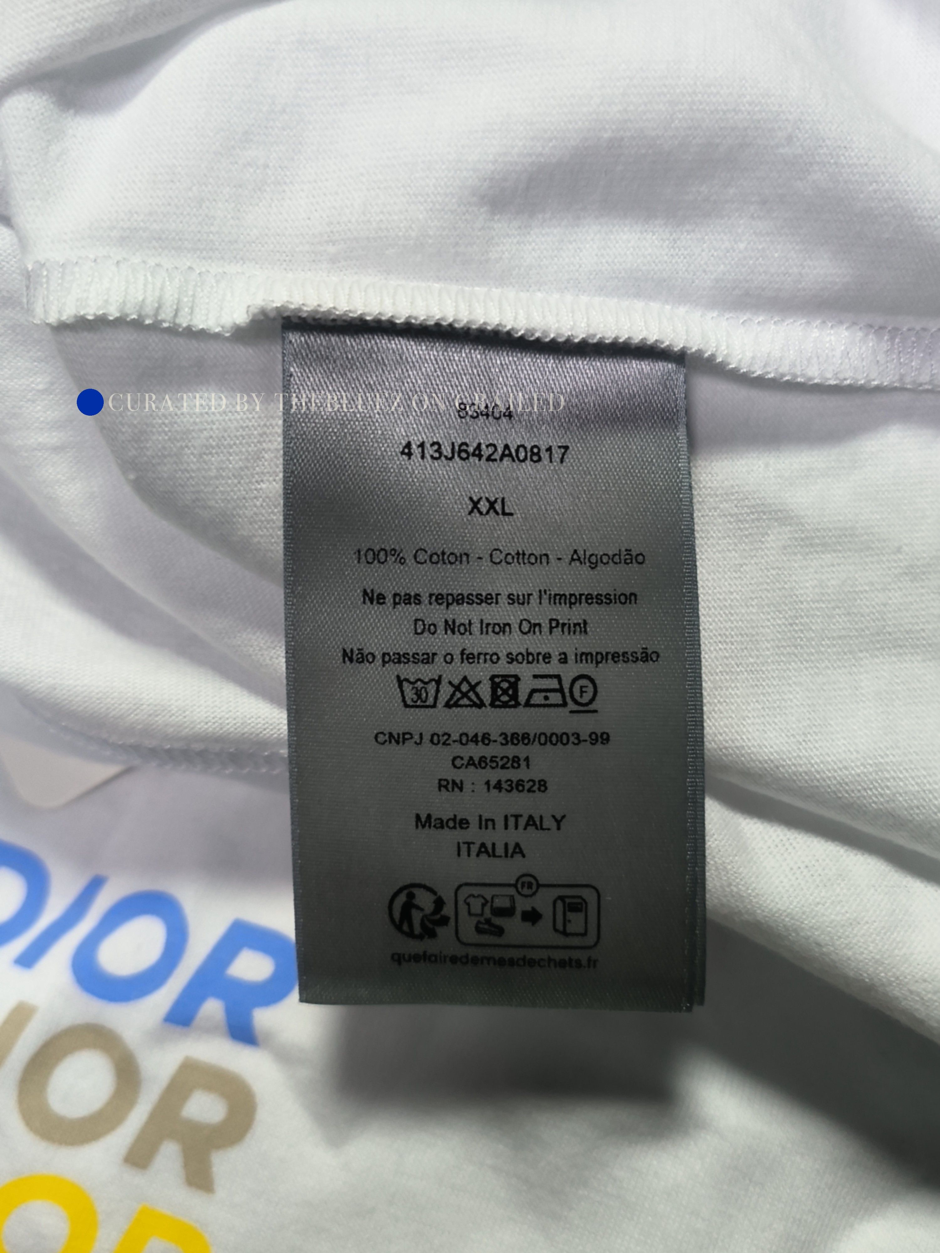 Dior Multicolor Logo Long Sleeve T-Shirt Size US XXL / EU 58 / 5 - 4 Thumbnail