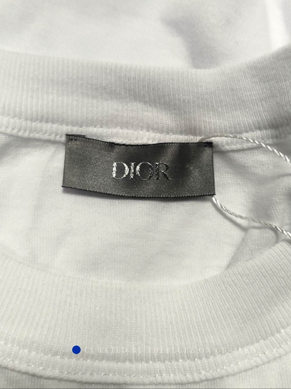 Dior Logo Print Long Sleeve T-Shirt in White Size US XXL / EU 58 / 5 - 3 Thumbnail