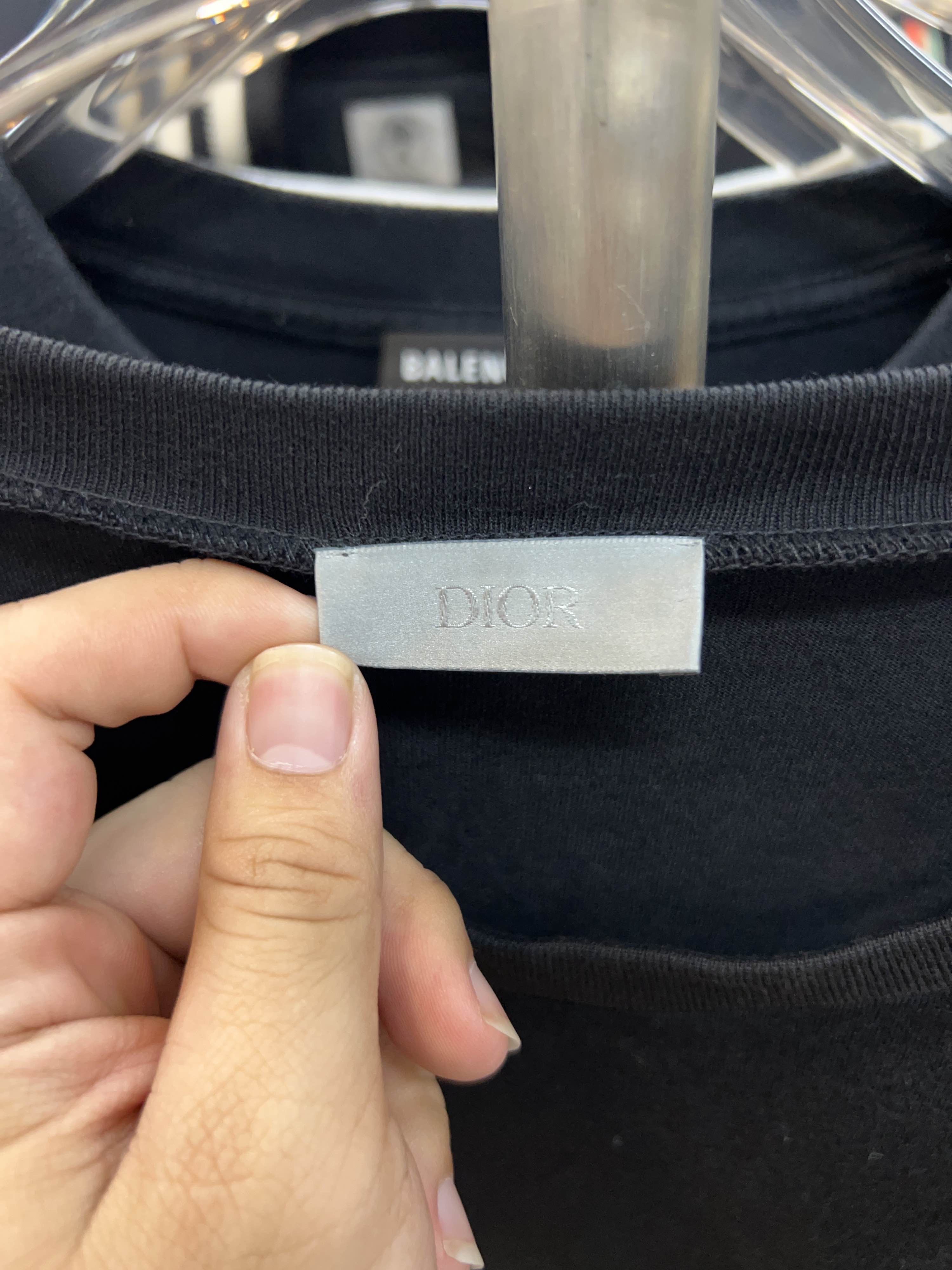 Dior Black Bee Embroidery Cotton T-Shirt Size US XXL / EU 58 / 5 - 3 Thumbnail