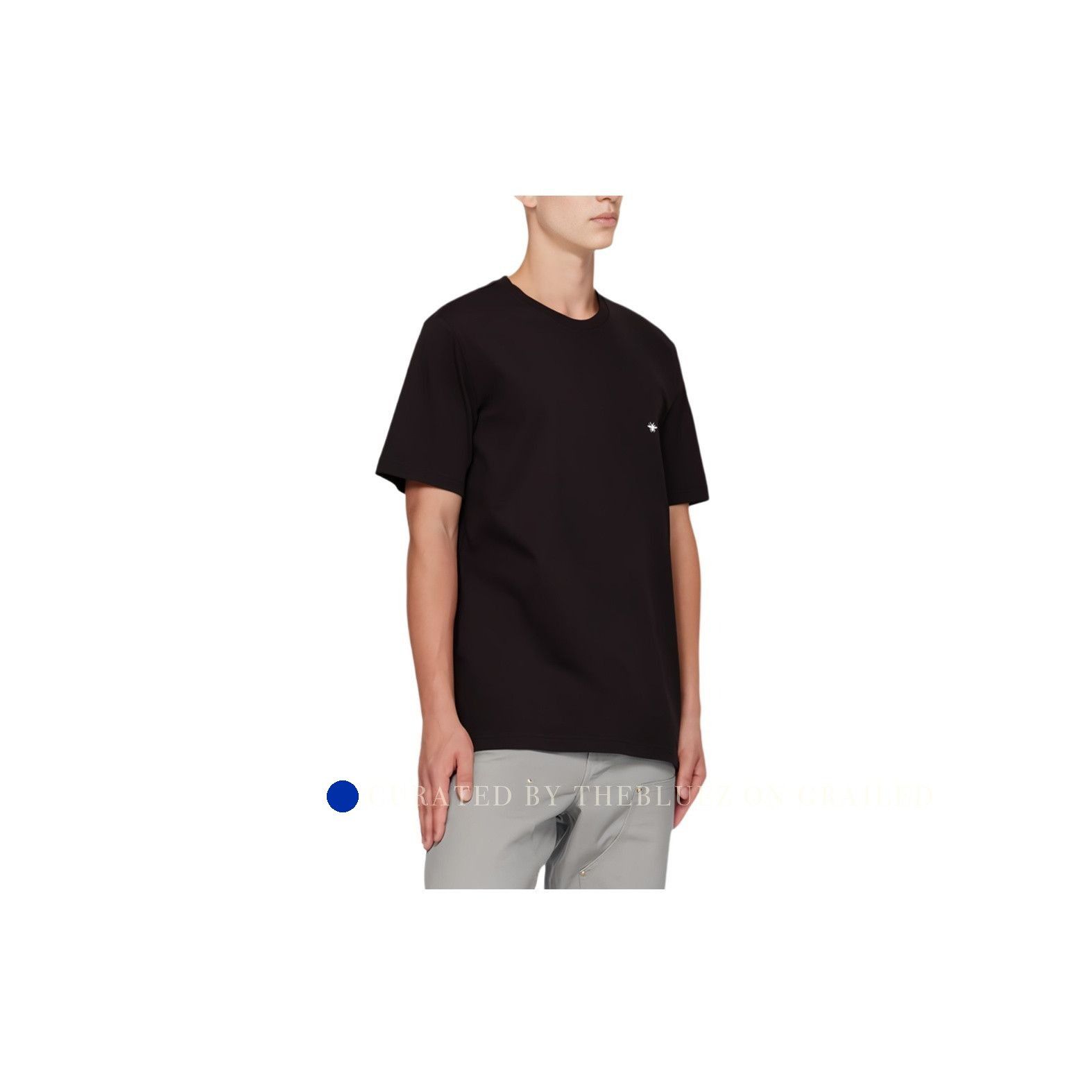 Dior Black Bee Embroidery Cotton T-Shirt Size US XXL / EU 58 / 5 - 5 Thumbnail
