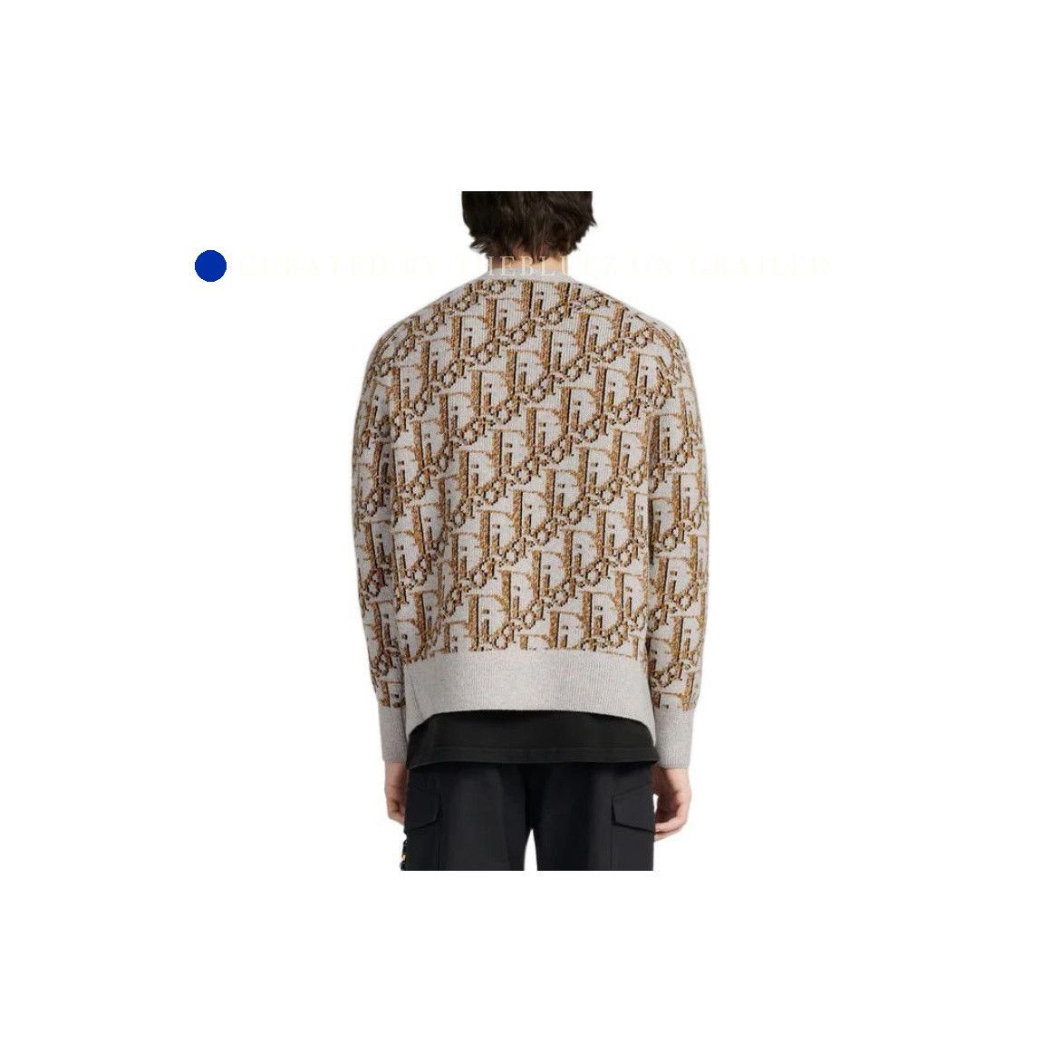 Dior Stylish Beige Monogram Cardigan in XL Size US XL / EU 56 / 4 - 7 Thumbnail