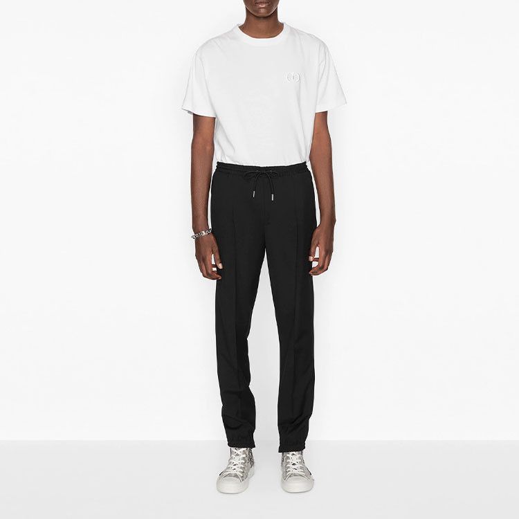 Dior Logo Embroidered T-Shirt in White Size US XXL / EU 58 / 5 - 5 Thumbnail