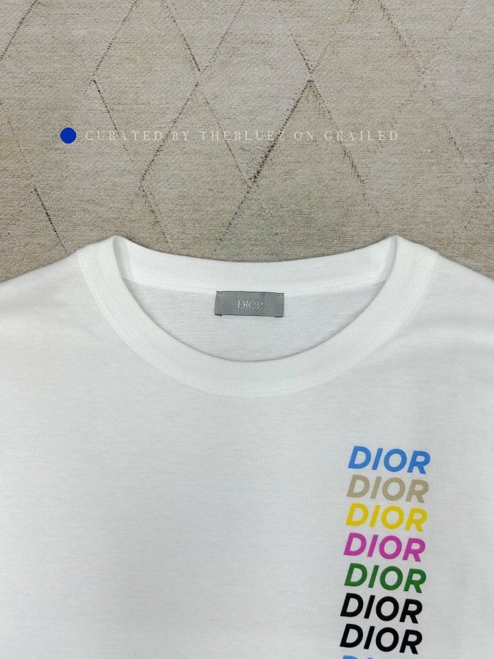 Dior Multi-Color Logo Long Sleeve Tee Size US M / EU 48-50 / 2 - 5 Thumbnail