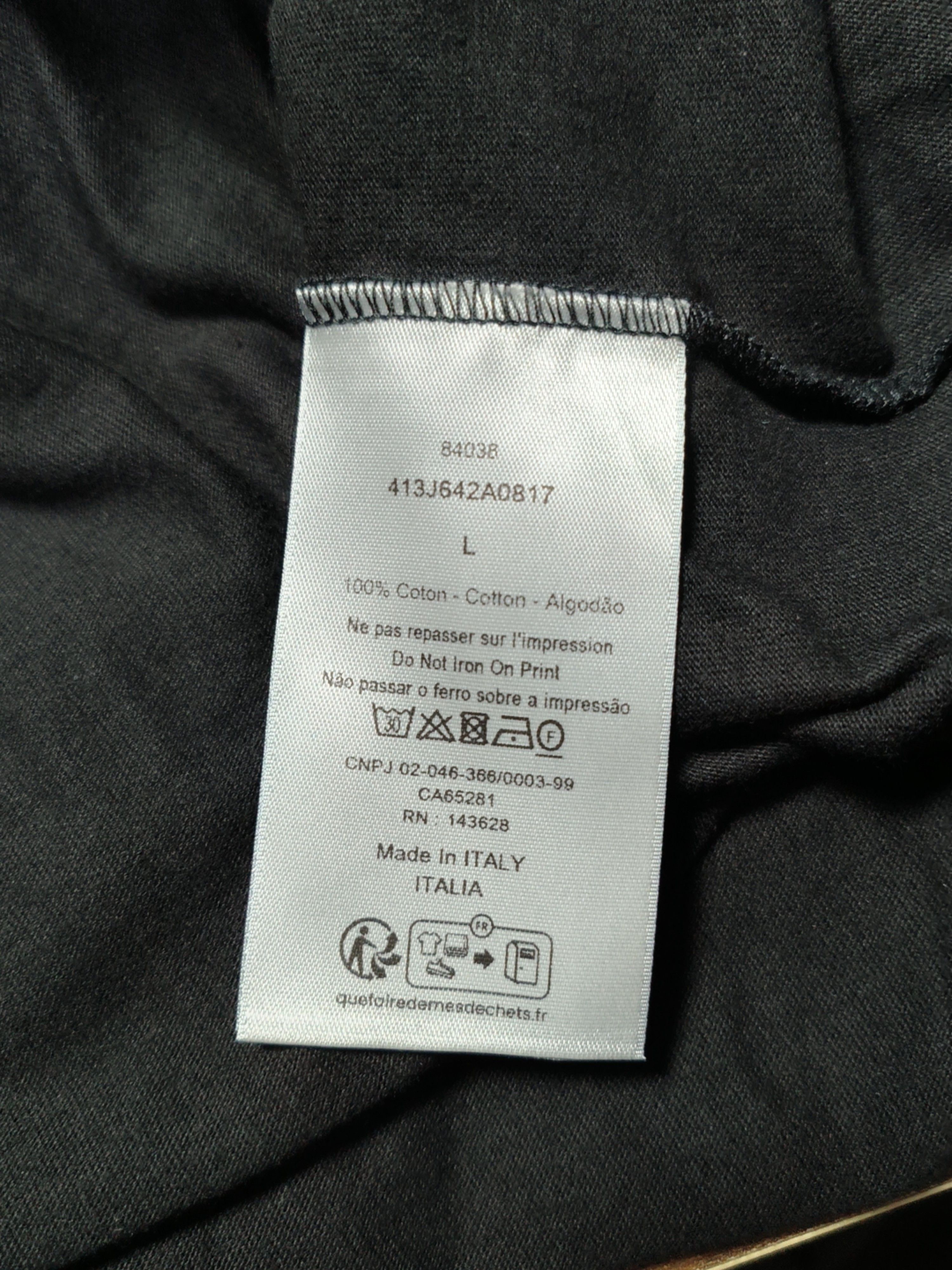 Dior Black Logo Print Long Sleeve T-Shirt Size US L / EU 52-54 / 3 - 4 Thumbnail