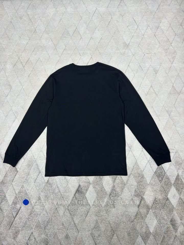 Dior Black Logo Print Long Sleeve T-Shirt Size US L / EU 52-54 / 3 - 2 Thumbnail