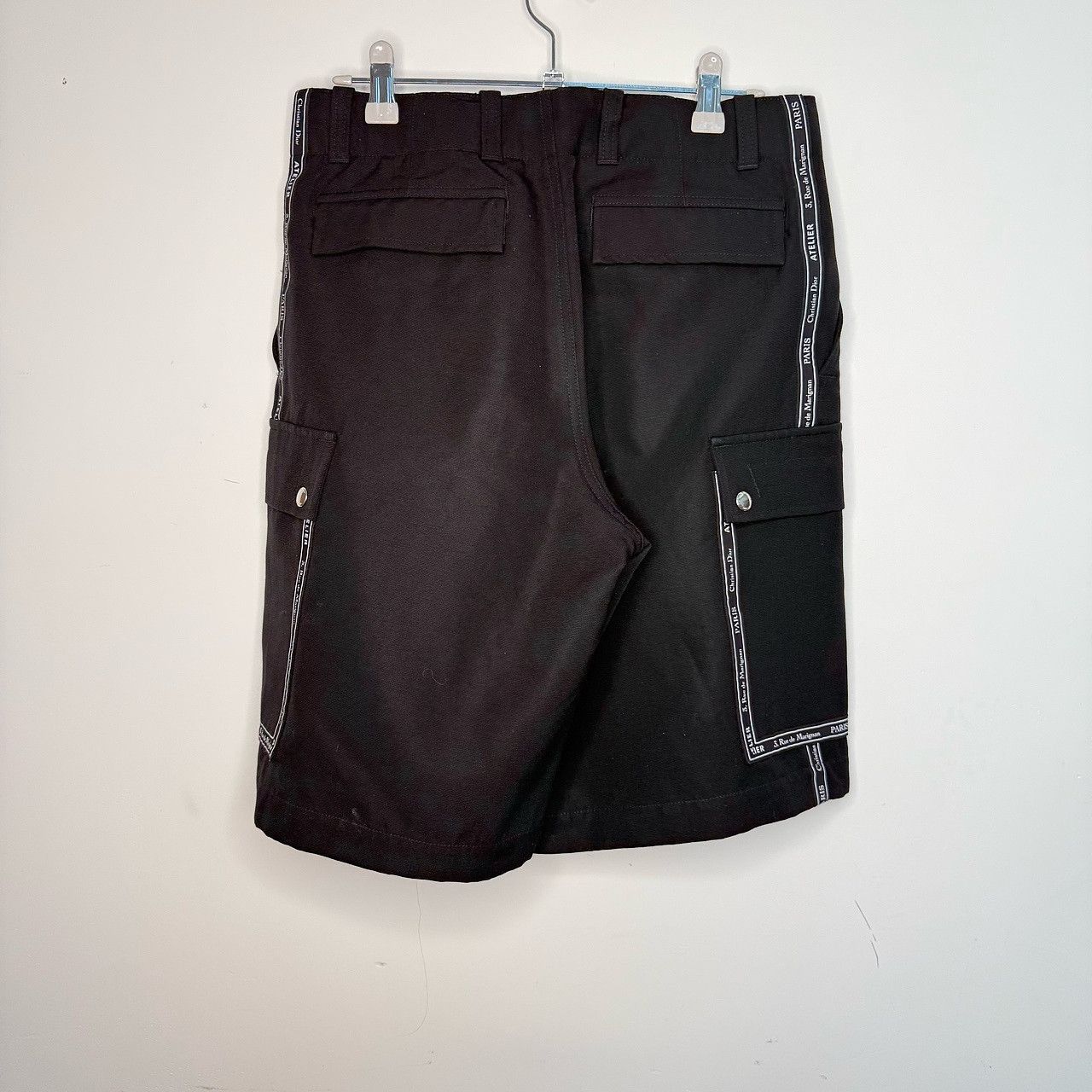 Dior Embellished Black Logo Shorts Size 28 Size US 28 / EU 44 - 2 Thumbnail