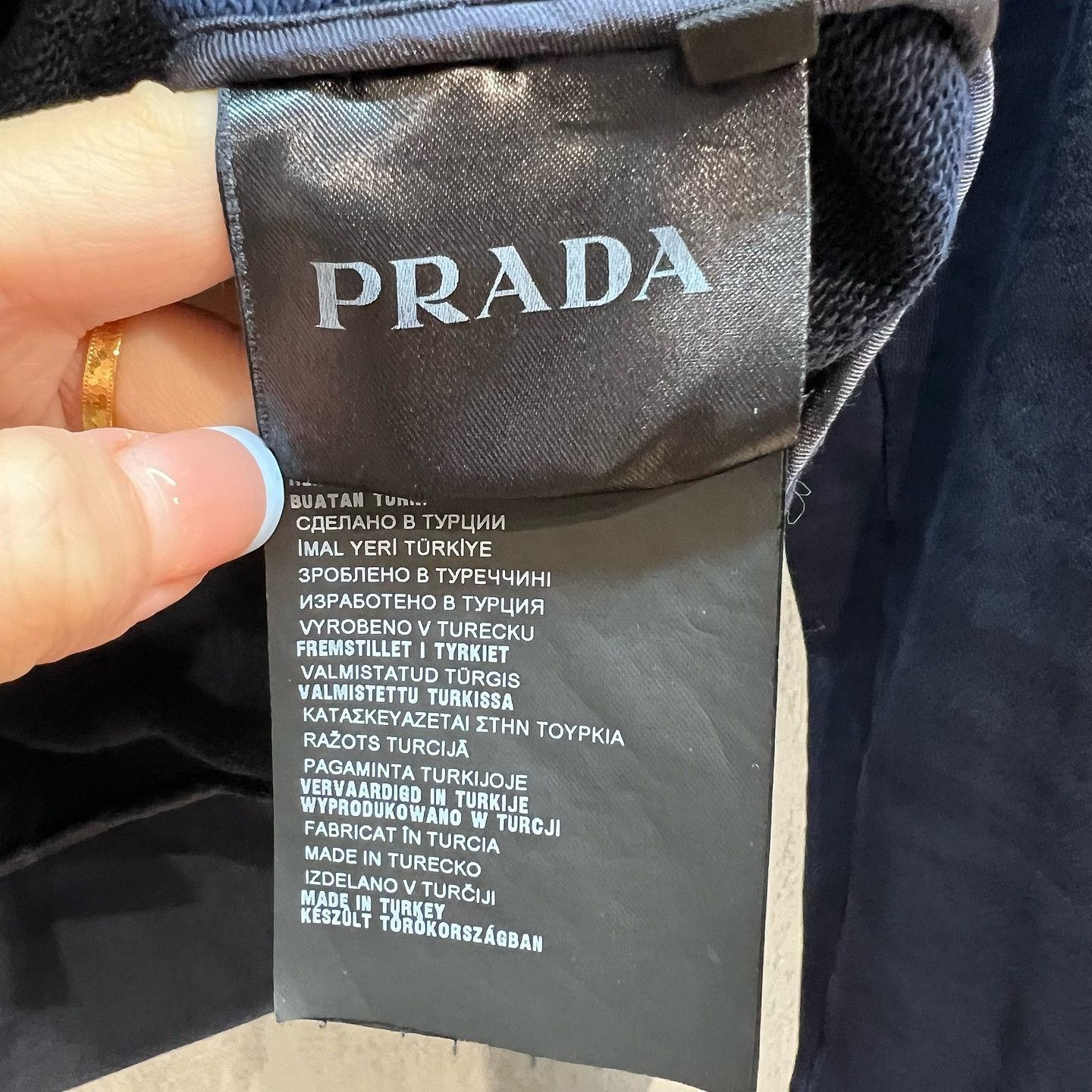 Prada Stylish Zip-Up Hoodie in Blue Size US M / EU 48-50 / 2 - 4 Thumbnail