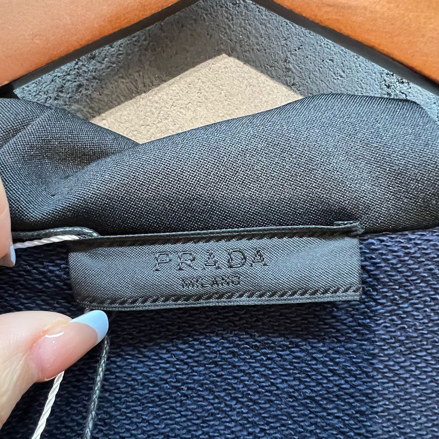 Prada Stylish Zip-Up Hoodie in Blue Size US M / EU 48-50 / 2 - 8 Thumbnail