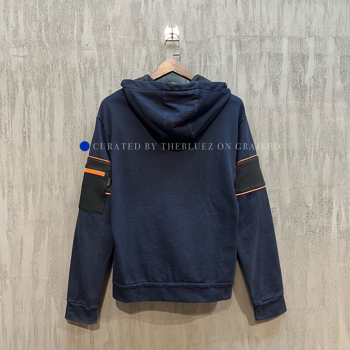 Prada Stylish Zip-Up Hoodie in Blue Size US M / EU 48-50 / 2 - 2 Thumbnail
