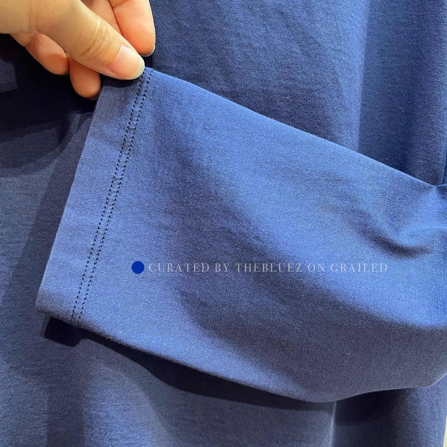 Prada Pocket Long Sleeve T-Shirt in Blue Size US S / EU 44-46 / 1 - 9 Thumbnail
