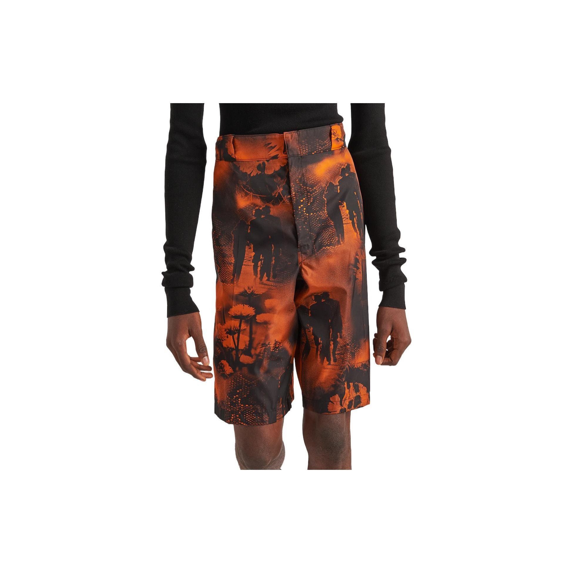 Prada Vibrant Landscape Print Shorts Size US 36 / EU 52 - 11 Thumbnail
