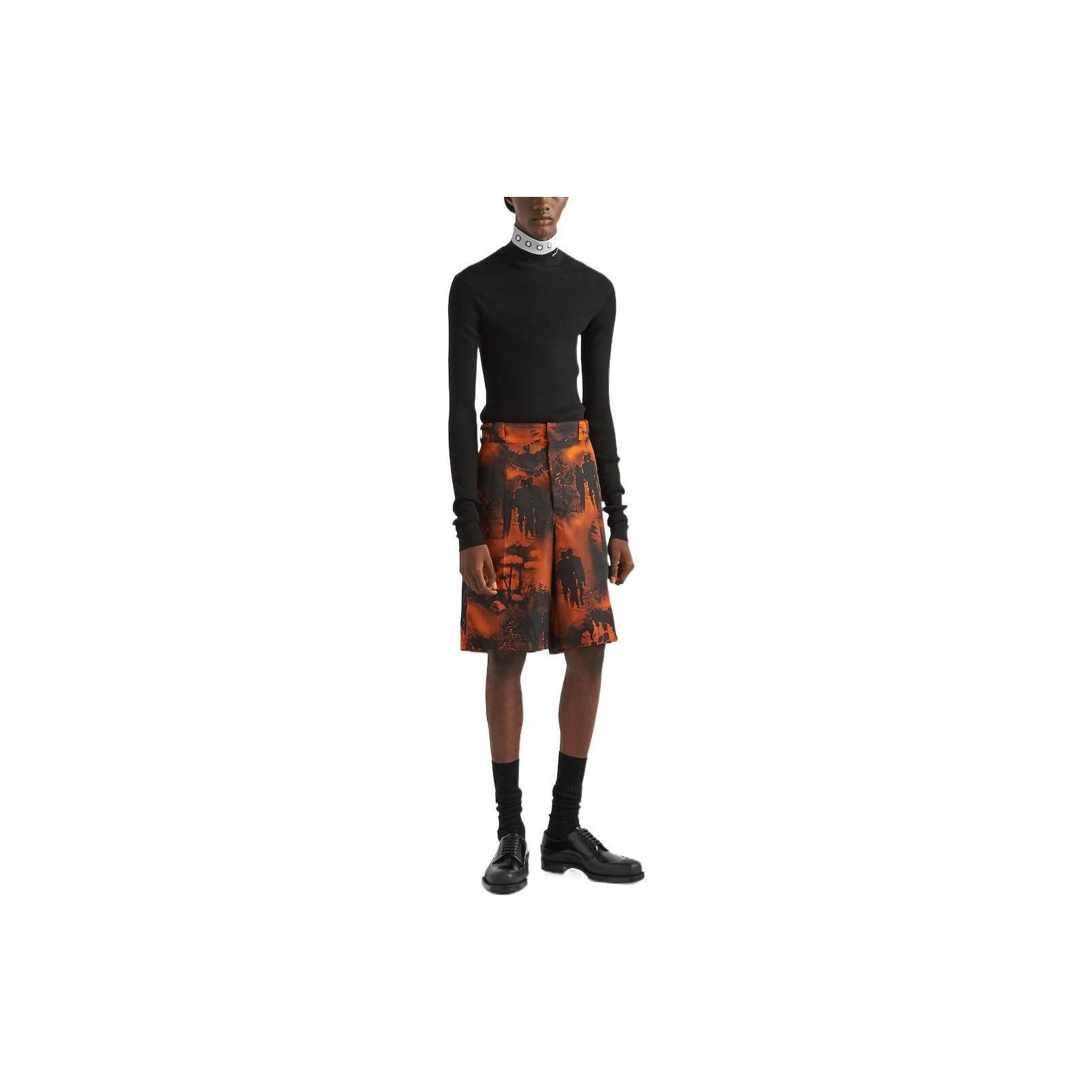 Prada Vibrant Landscape Print Shorts Size US 36 / EU 52 - 10 Thumbnail